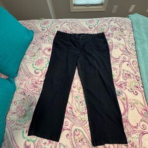 JM Collection Dark Wash  Blue Denim Jeans Trouser Style Elastic Waist 22W